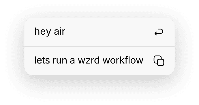 An iOS context menu attached to a message