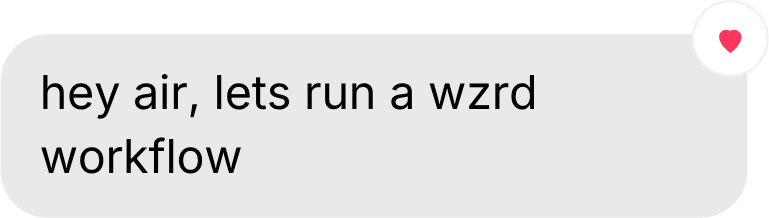 An iMessage Tapback response